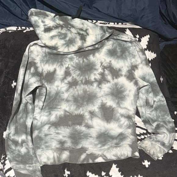 PINK Victoria's Secret Black and Gray Hoodie - Picture 2 of 4